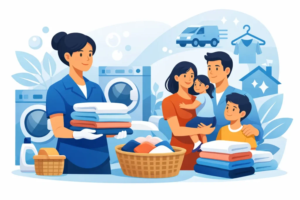 Why a Professional Laundry Service for Families Works