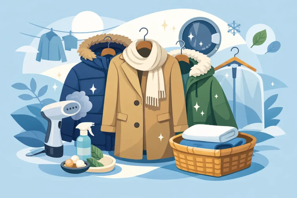 How to Freshen Winter Coats the Right Way