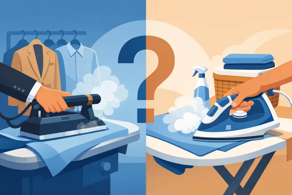 Professional Pressing vs Ironing: What Lasts Longer?