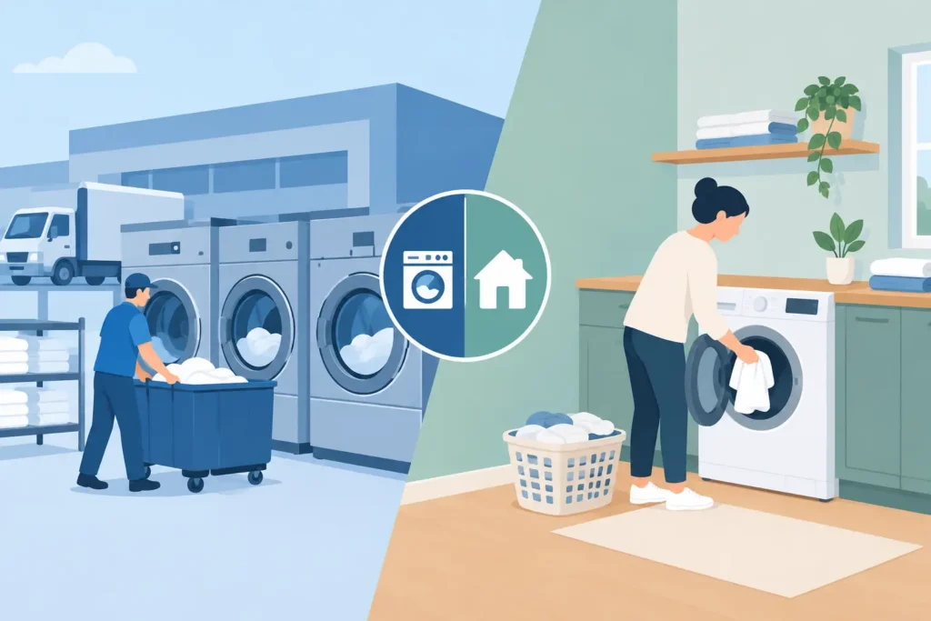 Commercial Laundry Versus In-House Choices